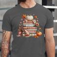 Fall Colors s I Love Fall s Books & Pumpkins Unisex Jersey T-Shirt