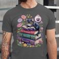 Fantasy Drama Tragedy Cute Cat Book Lover Readers Librarians Unisex Jersey T-Shirt Fantasy Drama Tragedy Cute Cat Book Lover Readers Librarians Unisex Jersey T-Shirt