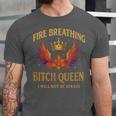 Fire Breathing Bitch Queen I Will Not Be Afraid Fantasy Book Unisex Jersey T-Shirt Fire Breathing Bitch Queen I Will Not Be Afraid Fantasy Book Unisex Jersey T-Shirt