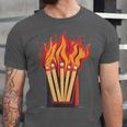 Flames And Lighter Costume For Matchbook Lovers Unisex Jersey T-Shirt Flames And Lighter Costume For Matchbook Lovers Unisex Jersey T-Shirt