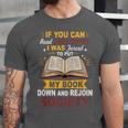 I Was Forced To Put My Book Down And Rejoin Society Book Unisex Jersey T-Shirt