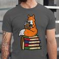 Fox Books Read Reading Librarian America Men Women Kids Unisex Jersey T-Shirt Fox Books Read Reading Librarian America Men Women Kids Unisex Jersey T-Shirt