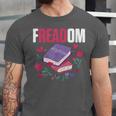 Freadom Anti Ban Books Freedom To Read Book Reading Unisex Jersey T-Shirt Freadom Anti Ban Books Freedom To Read Book Reading Unisex Jersey T-Shirt