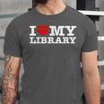 Fun I Love My Library Book Reader Bookworm Librarian Costume Unisex Jersey T-Shirt Fun I Love My Library Book Reader Bookworm Librarian Costume Unisex Jersey T-Shirt