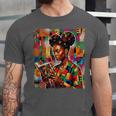 Geometric History Educated Women Reading Book Melanin Unisex Jersey T-Shirt Geometric History Educated Women Reading Book Melanin Unisex Jersey T-Shirt