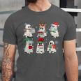 Ghost Santa Elf Squad Read Books Bookish Librarian Christmas Unisex Jersey T-Shirt