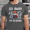 Go Away I'm Reading Book Reader Cute Fox Loves Books Unisex Jersey T-Shirt Go Away I'm Reading Book Reader Cute Fox Loves Books Unisex Jersey T-Shirt