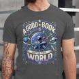 A Good Book Is Out Of This World Shirt Astronaut Reading Unisex Jersey T-Shirt A Good Book Is Out Of This World Shirt Astronaut Reading Unisex Jersey T-Shirt