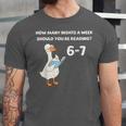 Goose Reading 67 Six Seven Meme Teacher Book Lover Unisex Jersey T-Shirt