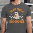 Groovy Halloween Teacher Spooky Read More Book Women Girl Unisex Jersey T-Shirt