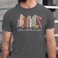 Harm Reduction Floral Book Overdose Awareness Nurse Unisex Jersey T-Shirt