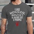 I Like Horror Movies And Maybe 3 People Introvert Unisex Jersey T-Shirt