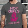 Hot Girls Read Books Cute Book Reader Women Unisex Jersey T-Shirt