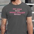 Hot Girls Read Hockey Romance Novels Book Lovers Unisex Jersey T-Shirt Hot Girls Read Hockey Romance Novels Book Lovers Unisex Jersey T-Shirt