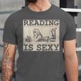 Hot Pin Up Girl Comic Book Vintage Reading Is Sexy Unisex Jersey T-Shirt Hot Pin Up Girl Comic Book Vintage Reading Is Sexy Unisex Jersey T-Shirt
