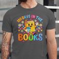 HUGvyn Preppy 100 Days In The Books Teacher Reading Coffee Unisex Jersey T-Shirt