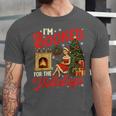 I'm Booked For The Holidays Christmas Reading Bookworm Xmas Unisex Jersey T-Shirt I'm Booked For The Holidays Christmas Reading Bookworm Xmas Unisex Jersey T-Shirt