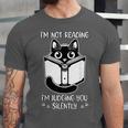 I’m Not Reading I’m Judging You Silently Fun Cat Book Lover Unisex Jersey T-Shirt I’m Not Reading I’m Judging You Silently Fun Cat Book Lover Unisex Jersey T-Shirt