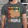 Introvert Capybara Rodent Animal Lover Antisocial Retro Unisex Jersey T-Shirt
