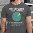 Introvert Introverted Person Awkward Introverts Dog Lover Unisex Jersey T-Shirt