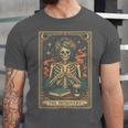 The Introvert Skeleton Tarot Card Coffee Book Lover Unisex Jersey T-Shirt The Introvert Skeleton Tarot Card Coffee Book Lover Unisex Jersey T-Shirt