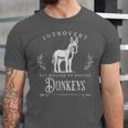 Introvert But Willing To Discuss Donkeys Vintage Retro Unisex Jersey T-Shirt Introvert But Willing To Discuss Donkeys Vintage Retro Unisex Jersey T-Shirt