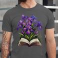 Irises Flowers Book Iris Floral Unisex Jersey T-Shirt