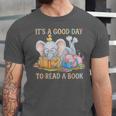 Its A Good Day To Read A Book Cute Pig & Elephant Adventure Unisex Jersey T-Shirt Its A Good Day To Read A Book Cute Pig & Elephant Adventure Unisex Jersey T-Shirt