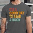 It's A Good Day To Read A Book Retro Vintage Teacher Unisex Jersey T-Shirt It's A Good Day To Read A Book Retro Vintage Teacher Unisex Jersey T-Shirt