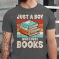 Just A Boy Who Loves Books Reading Bookworm Boys Kids Unisex Jersey T-Shirt Just A Boy Who Loves Books Reading Bookworm Boys Kids Unisex Jersey T-Shirt