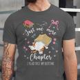 Just One More Chapter I Read Past My Bedtime Cat Book Lover Unisex Jersey T-Shirt