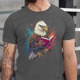 Kawaii Eagle Reads Book Reading Library Book Bookworm Unisex Jersey T-Shirt