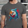 Kawaii Shark Reads Book Reading Library Book Bookworm Unisex Jersey T-Shirt Kawaii Shark Reads Book Reading Library Book Bookworm Unisex Jersey T-Shirt
