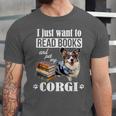 Kids Read Books & Pet My Blue Merle Corgi Lover Unisex Jersey T-Shirt Kids Read Books & Pet My Blue Merle Corgi Lover Unisex Jersey T-Shirt
