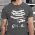 Let's Get Lit Books Unisex Jersey T-Shirt