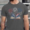 Librarian 4th July Book Lover Bookworm Patriotic Books Unisex Jersey T-Shirt Librarian 4th July Book Lover Bookworm Patriotic Books Unisex Jersey T-Shirt