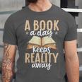 Librarian A Book A Day For Book Lover Reading Library Unisex Jersey T-Shirt Librarian A Book A Day For Book Lover Reading Library Unisex Jersey T-Shirt