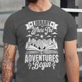 Library Where The Adventures Begin Librarian Book Readers Unisex Jersey T-Shirt