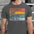 Literacy And Justice For All Stop Book Banning Banned Books Unisex Jersey T-Shirt Literacy And Justice For All Stop Book Banning Banned Books Unisex Jersey T-Shirt