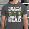 This Little Leprechaun Likes To Read St Patrick's Day Book Unisex Jersey T-Shirt