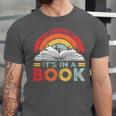 Take A Look It's In A Book Reading Book Vintage Rainbow Unisex Jersey T-Shirt