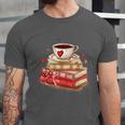 Love Book Coffee Heart Coquette Bow Valentines Day Unisex Jersey T-Shirt Love Book Coffee Heart Coquette Bow Valentines Day Unisex Jersey T-Shirt