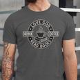 Love God Drink Coffee Read Books Lover Christian Vintage Unisex Jersey T-Shirt