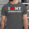 I Love My Introvert I Heart My Introvert Unisex Jersey T-Shirt I Love My Introvert I Heart My Introvert Unisex Jersey T-Shirt
