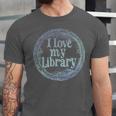 I Love My Library Medallion For Book Lover Reader Librarian Unisex Jersey T-Shirt