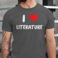 I Love Literature Heart Books Writing Reading Read Write Unisex Jersey T-Shirt I Love Literature Heart Books Writing Reading Read Write Unisex Jersey T-Shirt