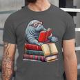 Manatee Reading Books Matching Bookworm Readers Librarian Unisex Jersey T-Shirt