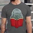 Manatee Reading Books Sea Animal Manatee Unisex Jersey T-Shirt Manatee Reading Books Sea Animal Manatee Unisex Jersey T-Shirt