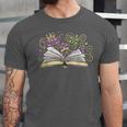 Mardi Gras Book Librarian Author Purple Beads Unisex Jersey T-Shirt Mardi Gras Book Librarian Author Purple Beads Unisex Jersey T-Shirt