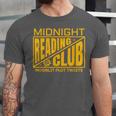 Midnight Reading Club Night Owl Book Readers Unisex Jersey T-Shirt Midnight Reading Club Night Owl Book Readers Unisex Jersey T-Shirt